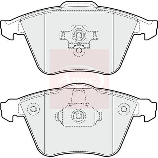 Apec Front Brake Pad Set PAD1663