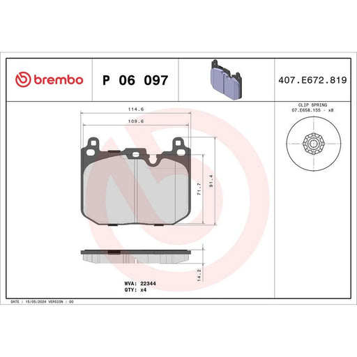 Brembo Front & Rear Brake Discs & Pads fits Mini Mini 2015 on
