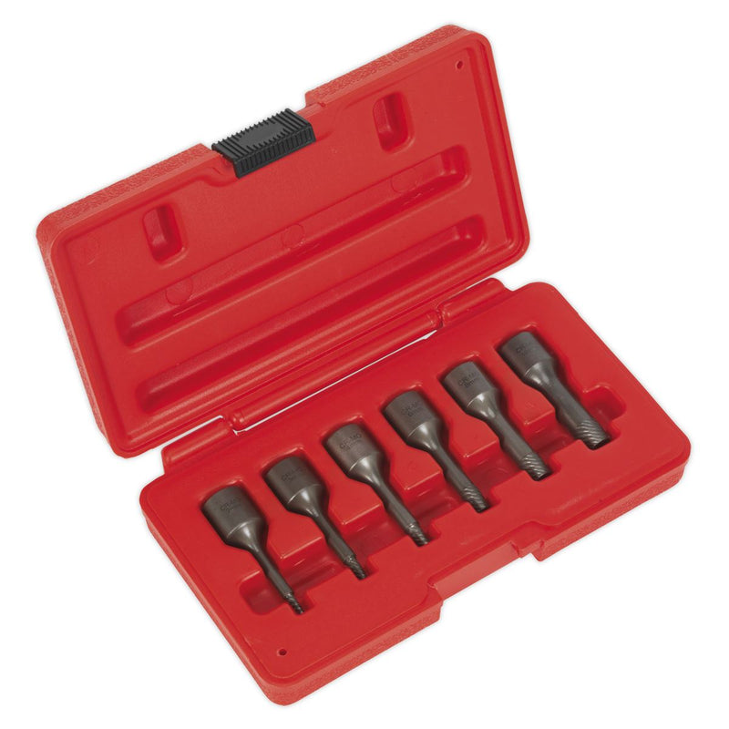 Sealey Screw Extractor Set 6pc 3/8"Sq Drive Sealey  - Dynamic Drive