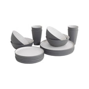 Outwell Gala 4 Person Dinner Set Camping Grey Mist Outwell - Dynamic Drive