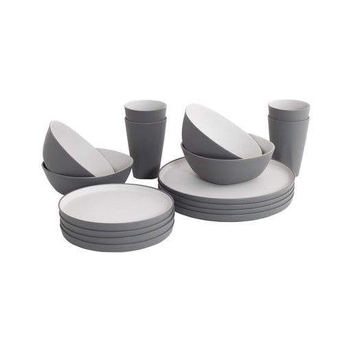 Outwell Gala 4 Person Dinner Set Camping Grey Mist Outwell - Dynamic Drive