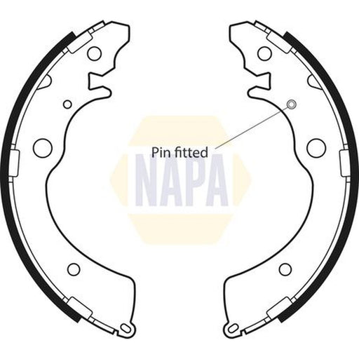 NAPA Brake Shoe Set Axle Kit fits Honda Accord 1990-1993 2.0
