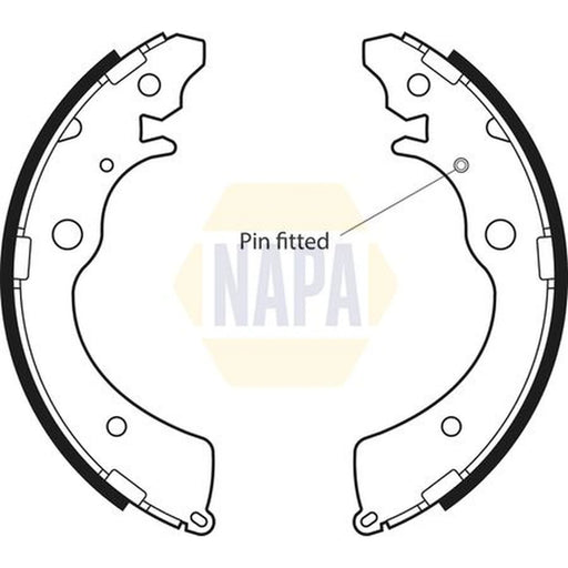 NAPA Brake Shoe Set Axle Kit NBS1014