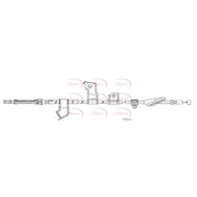 Apec Handbrake Cable Left Rear fits Honda Civic VIII 2005-2012 1.4 1.8 2.2