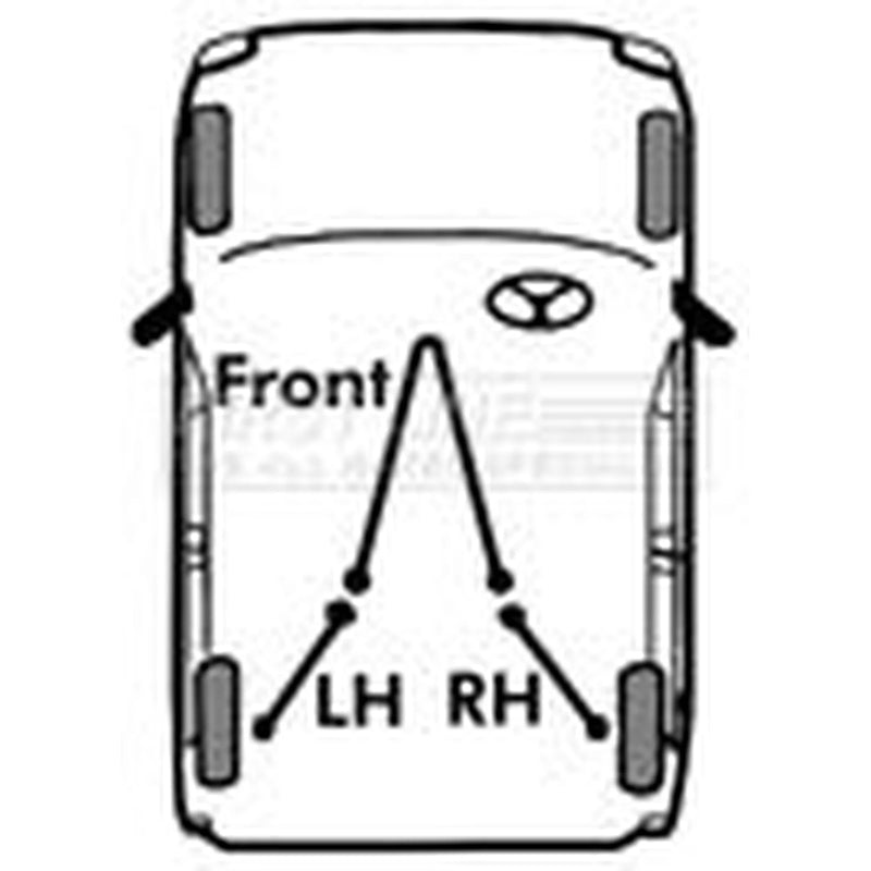 First Line Handbrake Cable Left Rear fits Opel Astra H 2004-2010 1.3 1.4 1.6 1.7