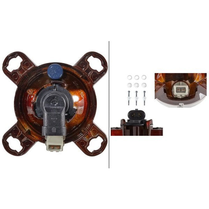 Hella Headlamp Ff-Fpo MG24 1K0 Right fits Mercedes-Benz Econic 2 2013 on