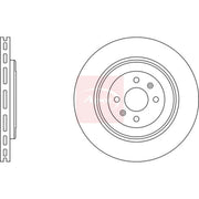Apec 2 x Vented Front Brake Discs DSK2343-x2