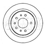 Key Parts Rear Brake Solid Discs & Pads fits Saab 9-3 2002-2015 1.8 2.0 2.2