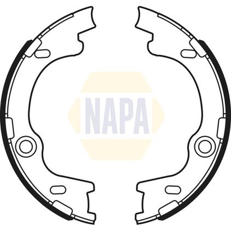 NAPA Parking Brake Shoe Set fits Hyundai I30 2007-2012 1.4 1.6 2.0