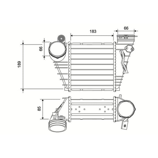 Valeo Intercooler (Charge Air Cooler) 822952