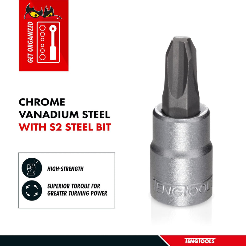 Teng Tools 1/4" PH Bit Socket PH3 Teng Tools - Dynamic Drive