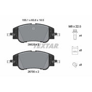 Textar Front Brake Pad Set 2662001