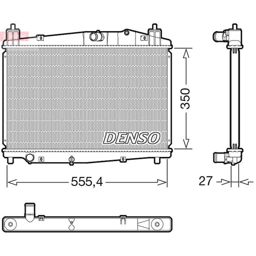 Denso Engine Radiator fits Mazda 2 2007-2015 1.4 1.6