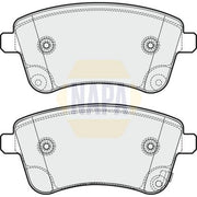 NAPA Front Brake Pad Set fits Kia Venga 2010-2019 1.4 1.6
