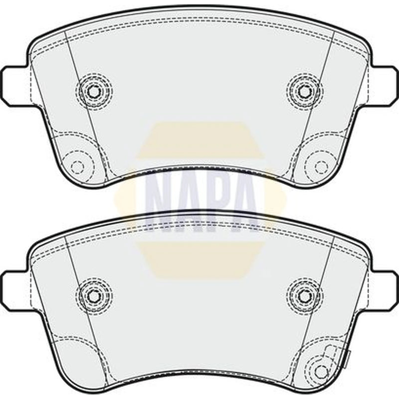 NAPA Front Brake Pad Set fits Kia Venga 2010-2019 1.4 1.6
