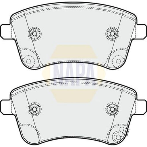 NAPA Front Brake Pad Set fits Kia Venga 2010-2019 1.4 1.6