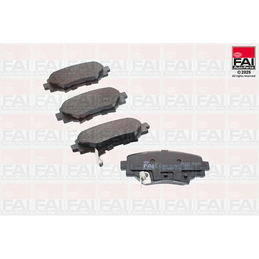 FAI Rear Brake Pad Set fits Mazda 3 2013-2019 1.5 2.0 2.2