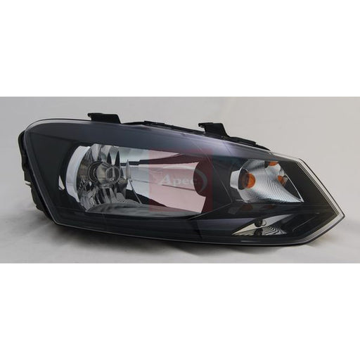 Apec Headlight Headlamp H4 Left fits VW Polo V 2009-2022 1.0 1.2 1.4 1.6 2.0