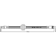 Abtex Brake Hydraulic Hose Line Front fits Renault Grand Scénic III 2009-2016