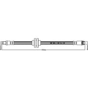 Juratek Brake Hydraulic Hose Line Right JBH1226