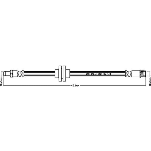 Juratek Brake Hydraulic Hose Line Right JBH1226