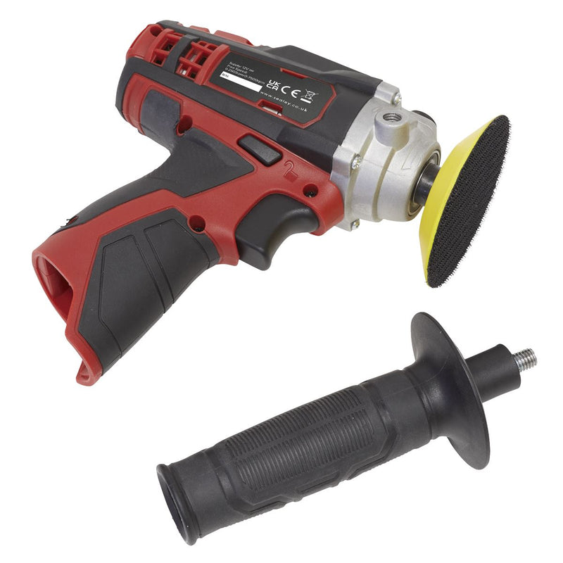 Sealey Cordless Polisher Buffer 12V 71mm Variable Speed Li-ion Body Only Sealey  - Dynamic Drive