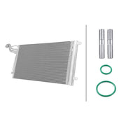 Hella Air Conditioning Condenser fits Audi A1 2010-2018 1.0 1.2 1.4 1.6 1.8 2.0