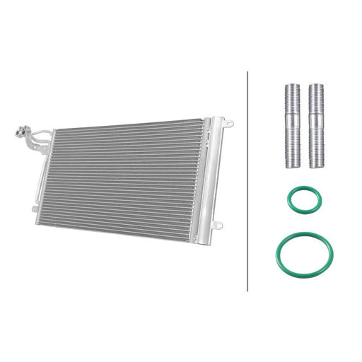 Hella Air Conditioning Condenser fits Audi A1 2010-2018 1.0 1.2 1.4 1.6 1.8 2.0