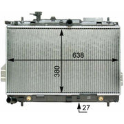 Mahle Engine Radiator fits Hyundai Matrix 2001-2010 1.5 1.6 1.8