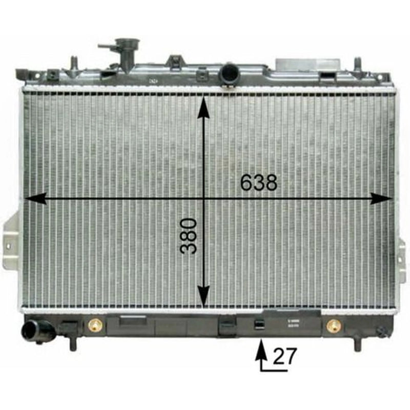 Mahle Engine Radiator fits Hyundai Matrix 2001-2010 1.5 1.6 1.8