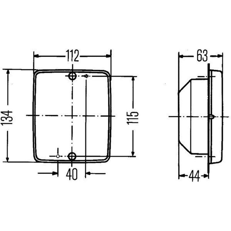 Hella Lamp B 2DA Right 2DA 003 236-331 11025213 2DA 003 236-331