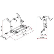 Fiamma Carry-Bike Bike Carrier for VW T6 Pro Deep Black (02094C08A) Fiamma  - Dynamic Drive