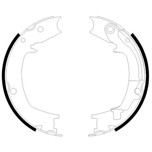 Mintex Parking Brake Shoe Set fits Hyundai Elantra IV 2005-2011 1.6