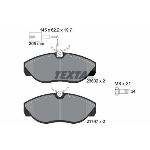 Textar Front Brake Pad Set 2360201