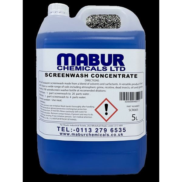 Mabur Chemicals Screenwash -15C Retail 5L Mabur Chemicals  - Dynamic Drive