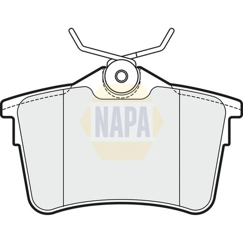NAPA Rear Brake Pad Set fits Citroën Berlingo First Box Body 2010 on
