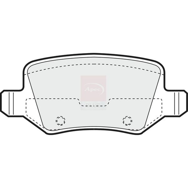 Apec Rear Brake Pad Set fits Mercedes-Benz A-Class 1997-2012