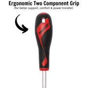 Teng Tools Flat Screwdriver 1.2 x 8.0 x 150mm XL Hex Shaft Teng Tools - Dynamic Drive