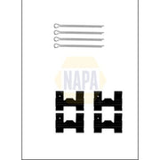 NAPA Brake Pad Accessory Fitting Kit Front fits Austin Ambassador I Fastback
