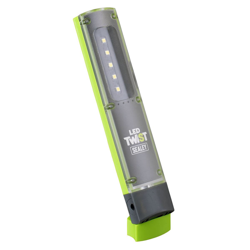 Sealey LED Twist Rechargeable Inspection Light 1W & 1W SMD LED201G Sealey - Dynamic Drive