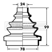 First Line Drive Shaft Bellow Kit Front Left fits Alfa Romeo 145 1994-2001