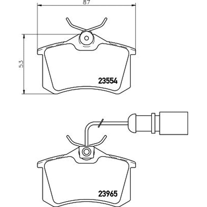 DON Rear Brake Pad Set fits Ford Galaxy 1996-2006 1.9 2.3