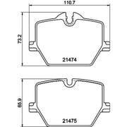 Mintex Rear Brake Pad Set fits Alpina XD3 2022 on