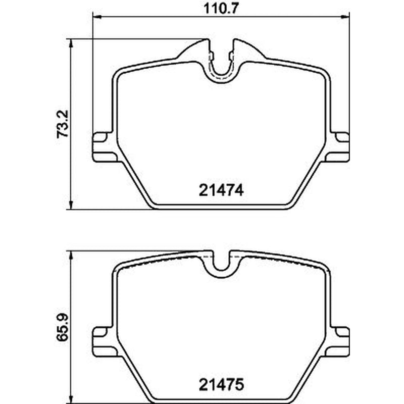 Mintex Rear Brake Pad Set fits Alpina XD3 2022 on