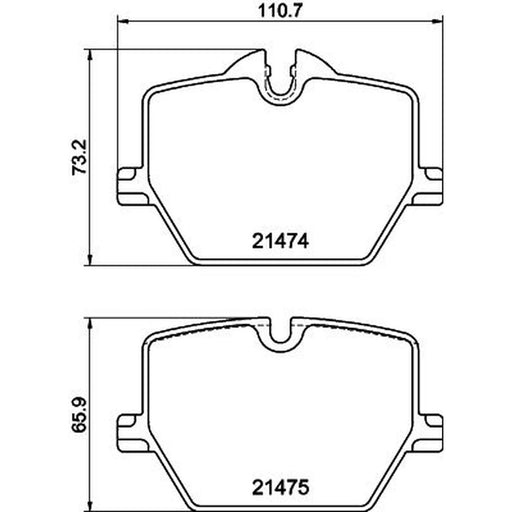 Mintex Rear Brake Pad Set fits Alpina XD3 2022 on
