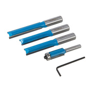 Silverline Kitchen Router Bit Set 4pce 1/2" / 1/4" 719769 Silverline  - Dynamic Drive