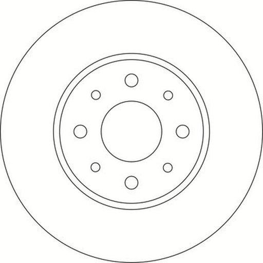 Abtex 2 x Solid Brake Discs fits Alfa Romeo Mito 2008-2018 0.9 1.3 1.4 1.6