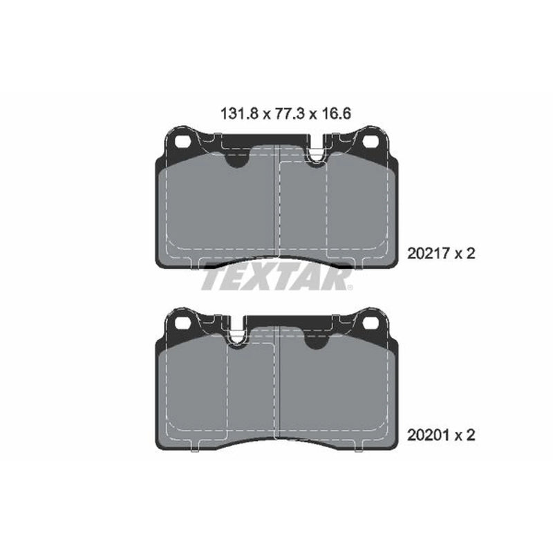 Textar Front Brake Pad Set 2021703