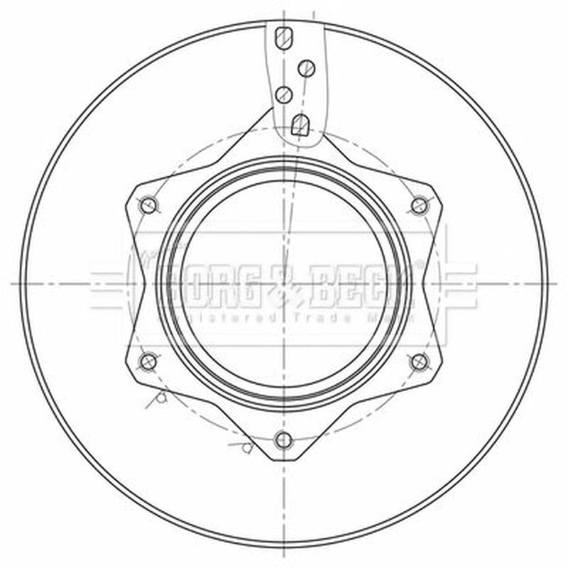 Borg & Beck 2 x Vented Rear Brake Discs BBD32649-x2