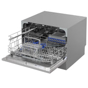 Baridi Tabletop Dishwasher 6 Place Settings 6.5L Capacity - Silver DH84 Baridi - Dynamic Drive